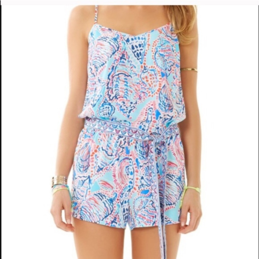 Lilly Pulitzer Deanna romper in shell me about it